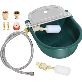 304 Stainless Steel Automatic Water Bowl with Float Valves, (Drain Hole),39 inch Water Hose,Quick Connector, Automatic Water Dispenser for Dogs,Pig,Horse,Calf,Goat, Water Trough in Kuwait