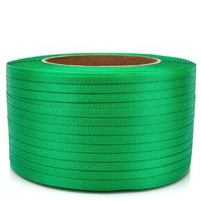 Heavy Duty Packaging Strapping Banding Roll, Packaging Banding Strap, Poly Strapping, Polyester Strapping Band 3280' x 5/8" x 0.035"-485 lbs Break Strength Plastic Strapping (Green) in Kuwait