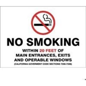 SAFETY SIGN DESIGNATED SMOKING AREA, Mfr: MSMK493XL-A in Kuwait