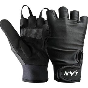 قفازات NVT للكراسي المتحركة وقفازات التمرين للرجال والنساء - قفاز رفع الأثقال في صالة الألعاب الرياضية وركوب الدراجات مع امتصاص الصدمات، وقبضة بدون أصابع ودعم المعصم in Kuwait