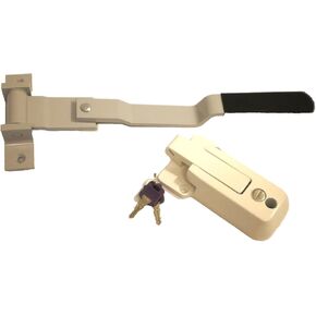 فضي رمادي دوار كام بار مقطورة مزلاج مقبض باب Cambar البضائع ث/قفل أبيض in Kuwait