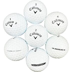 50 كرة جولف كالاواي متنوعة مع حقيبة شبكية، بيضاء، 5A/4A in Kuwait