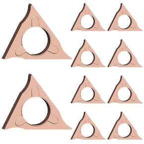 AMTOVL 10PCS Triangle Cutter Heads R Angle for Pneumatic Chamfering Machine,Carbide Turning Inserts for Mini Air Chamfer Tool Replacement Lathe Blades for Deburring on Wood Metal Plastic in Kuwait