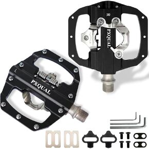 SPD Bike Pedals, 9/16 "Mountain Bike Pedal, Aluminum Alloy Sealed Clipless Pedals Compatible with SPD Type Cleats - Easy Clip in & Out in Saudi Arabia
