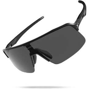 نظارات شمسية للجري من BangLong للرجال والنساء - نظارات شمسية رياضية خفيفة الوزن بوزن 24 جرام للحماية من الأشعة فوق البنفسجية 400 لركوب الدراجات in Kuwait