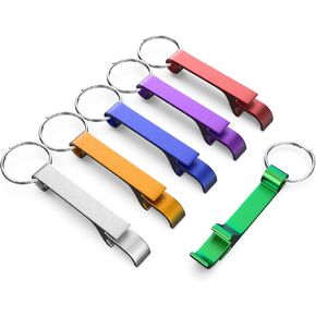 6 Pack Bottle Opener Keychain Set, Colorful Aluminum Alloy Beer Bottle Openers, Small Lightweight Keychain Opener for Beer, Soda & Can Opening, Pocket Bar Tool for Home, Camping & Parties in Kuwait