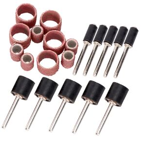 20pcs DIY Grinding Tool Sandpaper Ring Sanding Heads Sanding Bands for Nail Drills Sandpaper Ring Bands for Curved Edges Polishing in Kuwait