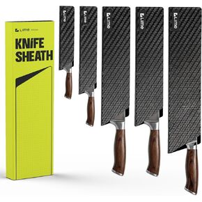 Knife Sheaths for Kitchen Knives 8"-12" Universal Knife Edge Guards Set | Cover with Extra Strength | BPA-Free Guards | Non-toxic and Food Safe (2 Pcs) in Saudi Arabia