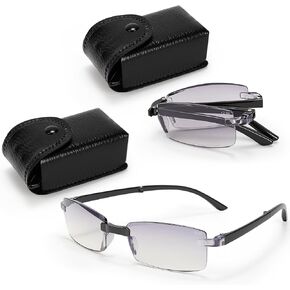 2 Pcs Auto Focus Glasses Presbyopia Glasses Intelligent Zoom Reading Glasses Anti-Blue Light Eye Protection Optics Glasses For Women & Men in Kuwait