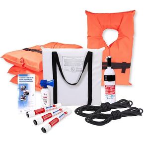 مجموعة أدوات سلامة القوارب البحرية من أكوا برو M42200، للقوارب التي يصل طولها إلى 19 قدم in Kuwait