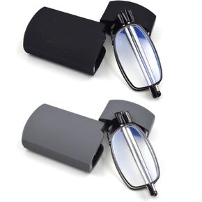 2 Pack Foldable Reading Glasses for Women Man, Blue Light Blocking, Anti UV Glare, Computer Compact Readers in Saudi Arabia
