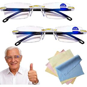 FSXZA Blue Glasses Self Adjusting for Women & Men, Auto Focus Reading Glasses, Intelligent Dual Focus Eye Glasses in Saudi Arabia