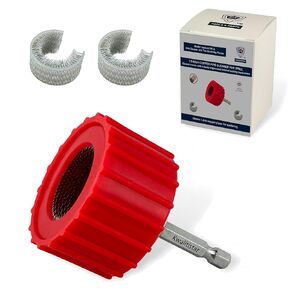 منظف ​​الأنابيب النحاسية 3/4 بوصة [3 قطع] لمثقاب الطاقة، موديل InerLok075-A [فرشاة تنظيف أنبوب 3/4 بوصة وقطعتين بالفرشاة] ينظف الأنابيب النحاسية للحام، مع شعيرات سلكية من الفولاذ المقاوم للصدأ وساق 1/4 بوصة in Kuwait