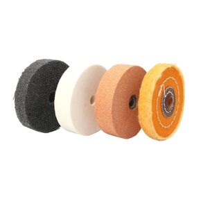 75mm Ceramic Felt Polishing Wheels Set for Bench Grinder Metal Marble Stone Polishing Abrasive Rotary Tools(White Grinding Wheel) in Saudi Arabia