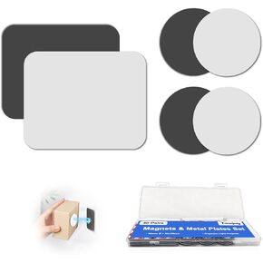 ملصقات مغناطيسية ومعدنية مرنة من Towjug - مجموعة مغناطيسية مكونة من 40 لاصقًا للمكتب والمدرسة والحرف اليدوية وديكور المنزل وتنظيم الأشياء الصغيرة in Kuwait