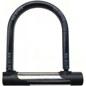 قفل U شديد التحمل للسكوتر والدراجة الكهربائية - قفل دراجة مضاد للسرقة من الصلب المقوى مقاس 14 مم مع دعامة تثبيت، ومفتاحين وأسطوانة مضادة للالتقاط in Kuwait