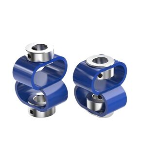 10 قطعة 8 على شكل مقرنة D23L24 البلاستيك مطاطا موتور التشفير GB نوع مرنة غريب الأطوار زاوية الانحراف سبائك الألومنيوم اقتران (6x6) in Kuwait