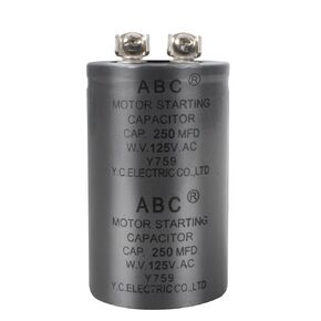 150MFD 125VAC CD60 تشغيل المحرك مكثف تيار متردد، مكثف بديل من نوع الأسطوانة متوافق مع محركات التيار المتردد أحادية الطور والثلاجات والمضخات ومكيفات الهواء in Kuwait