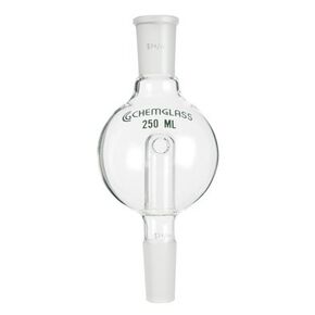 Chemglass CG-1320-03 Series CG-1320 Rotary Evaporator Bump Trap, 100 mL Capacity, 24/40 Top Outer, 24/40 Lower Inner in Kuwait