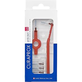 مجموعة فرش Curaprox Interdental CPS 405 Perio Start - للفجوات الأكبر والعناية باللثة | تتضمن 5 فرش وحوامل مزدوجة للتنظيف المرن | صناعة سويسرية in Kuwait
