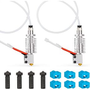 Kobra 3 V2/Kobra 3 Hotend، طقم نهاية ساخنة لرأس الطباعة الطارد مع 5 قطع إضافية من رؤوس الفوهات النحاسية و2 قطعة جورب سيليكون لطابعة ANYCUBIC Kobra 3/Kobra 3 V2 Combo ثلاثية الأبعاد in Kuwait