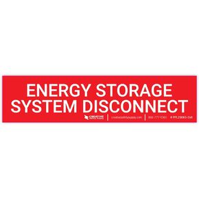 Energy Storage System Disconnect - Arc Flash Label - 1in x 5in (Pack of 5) in Kuwait