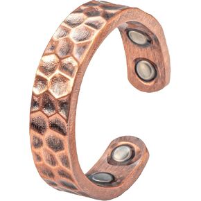 EnerCoppeX Copper Magnetic Ring for Women, Lymphatic Drainage Adjustable Ring, 3500 Gauss Magnet (I) in Kuwait