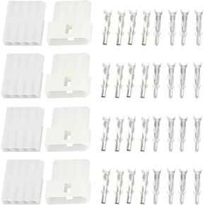 4 Pairs 0.062" 4-Circuits Molex Male and Female Connectors with Pins for Computer Cable Mounting in Kuwait