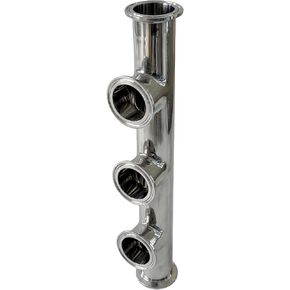 Tri Clamp 1.5 بوصة مشعب من الفولاذ المقاوم للصدأ 304 تركيبات صحية (3 منافذ) in Kuwait