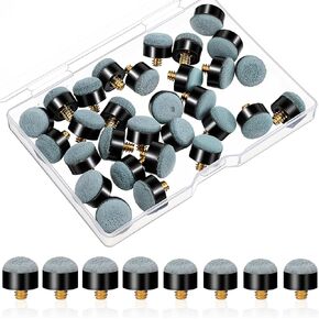 30 قطعة من Grevosea أطراف عصا البلياردو، حلقات نايلون 12/13 مم، استبدال لولبي لعصي البلياردو، نصائح بديلة لعصي البلياردو للسنوكر وإشارات حمامات السباحة in Kuwait