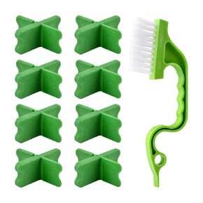 أداة فاصل سطح السفينة 4 في 1، 8 قطع - 1/16 بوصة، 1/8 بوصة، 3/16 بوصة، 1/4 بوصة فواصل لوحة التزيين القابلة لإعادة الاستخدام، لتوحيد المسافة بين التركيب للخشب والمركب، تثبيت أسرع للتزيين المركب المعالج بالضغط in Kuwait