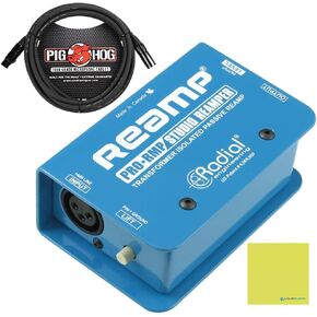 Radial Engineering ProRMP Studio Reamper Direct Box Bundle w/Pig Hog Mic Cable and Liquid Audio Polishing Cloth in Kuwait