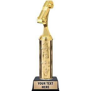 Crown Awards Racing Derby Deluxe Trophies - Gold Stars Racing Derby Deluxe Trophy with Custom Engraving Prime in Kuwait