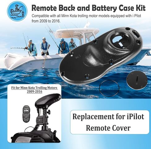 Remote Back and Battery Case Kit Replacement for iPilot Remote Cover Fit for Minn Kota Trolling Motors 2009-2016 in Saudi Arabia