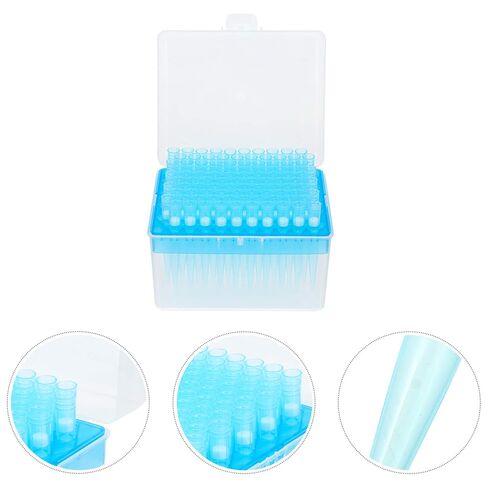 Hemobllo 1000µl Filtering Pipette Tips, Universal Pipette Tips Lab Filter Pipette Tips, Disposable Liquid Pipette Filter Pipettor Tips (100PCS) in Saudi Arabia