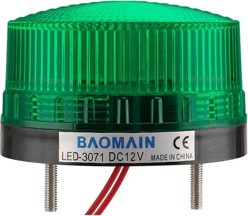 Baomain الصناعية إشارة مستديرة الأزرق تحذير ضوء ستروب مصباح تحذير LED-3071 تيار مستمر 24 فولت 3 واط in Kuwait