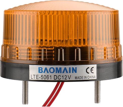 Baomain الصناعية إشارة مستديرة الأزرق تحذير ضوء ستروب مصباح تحذير LED-3071 تيار مستمر 24 فولت 3 واط in Kuwait