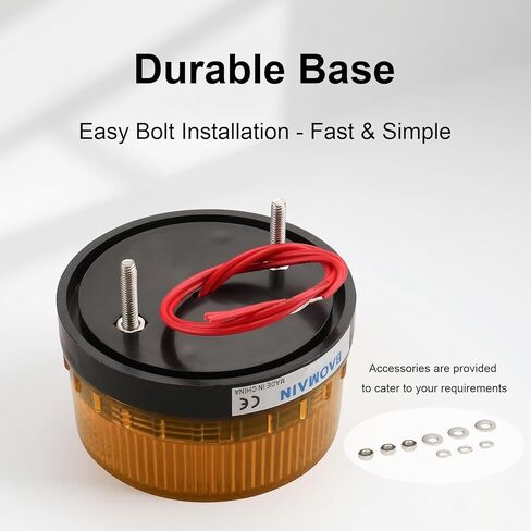 Baomain الصناعية إشارة مستديرة الأزرق تحذير ضوء ستروب مصباح تحذير LED-3071 تيار مستمر 24 فولت 3 واط in Kuwait