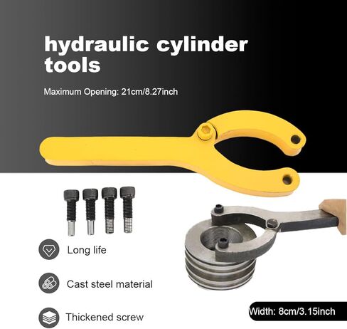 Excavator Cylinder Wrench for Cat 320/Komatsu PC200-210mm Opening Heavy Duty Hydraulic Cylinder Repair Tool in Kuwait