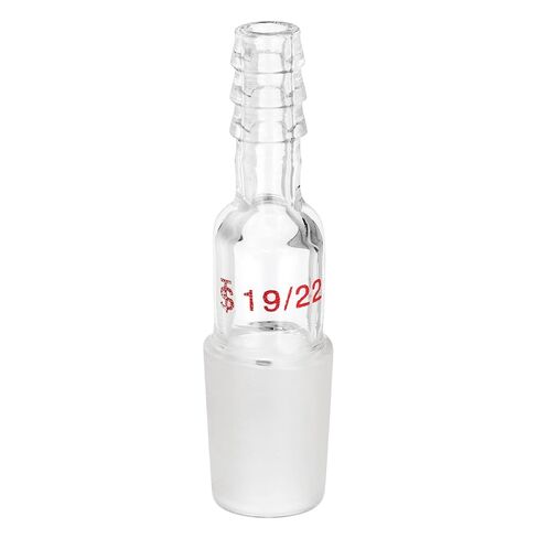 PATIKIL Glass Distillation Adapter, 1 Pcs 19/22 Borosilicate Glass Outer Joint Part for Laboratory Distillation Equipment Supply, 9mm / 0.35" in Saudi Arabia