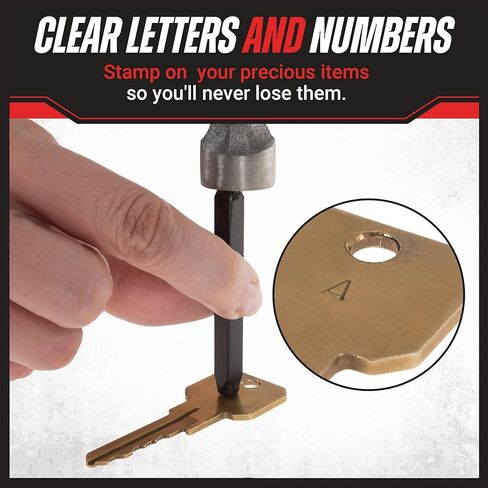 Stalwart - 75-ST6040 Letter and Number Steel Punch Stamp Set, 36 Piece Stamping Punch and Die Wood Storage Case By (For Metal Keys Crafts Leather and More) in Kuwait