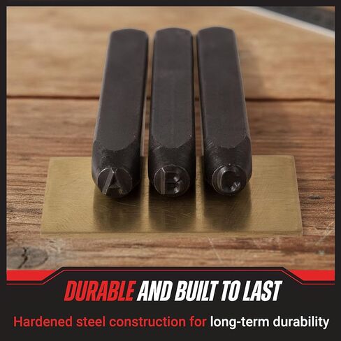 Stalwart - 75-ST6040 Letter and Number Steel Punch Stamp Set, 36 Piece Stamping Punch and Die Wood Storage Case By (For Metal Keys Crafts Leather and More) in Kuwait