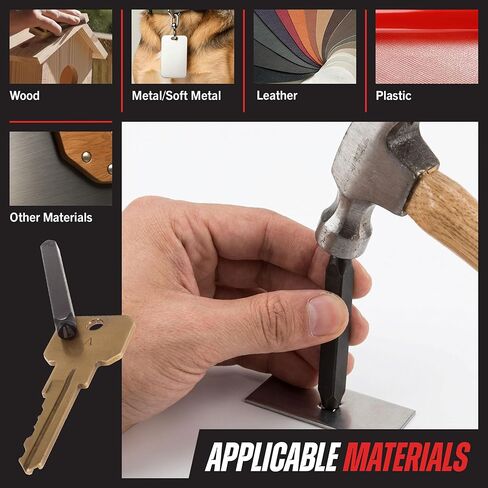 Stalwart - 75-ST6040 Letter and Number Steel Punch Stamp Set, 36 Piece Stamping Punch and Die Wood Storage Case By (For Metal Keys Crafts Leather and More) in Kuwait