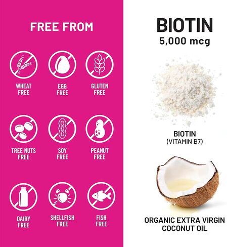 NatureWise Extra Strength Biotin 5,000 mcg Softgels - Biotin for Hair Growth Women & Men + Skin & Nails Support - Non-GMO, USA Manufactured - 150 Softgels[150-Day Supply] in Saudi Arabia