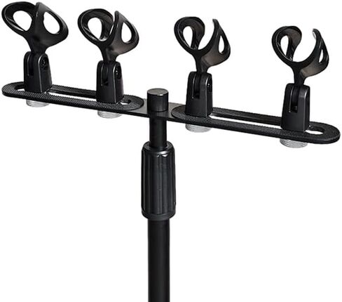 CH4 Mini 4 Mic Mount Bar with Standard 5/8-Inch Thread Suitable for Most Microphone Stands Boom Arms in Saudi Arabia