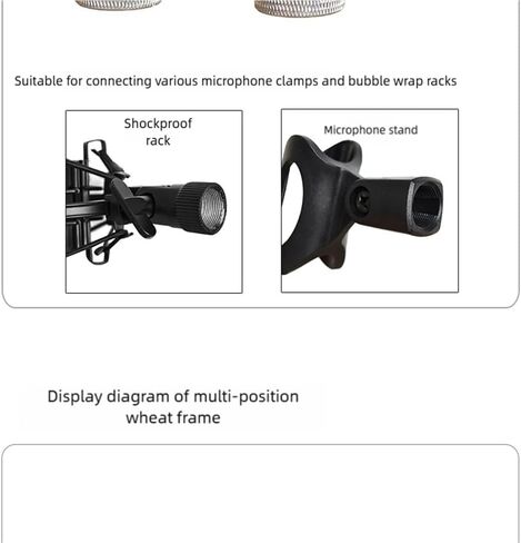 CH4 Mini 4 Mic Mount Bar with Standard 5/8-Inch Thread Suitable for Most Microphone Stands Boom Arms in Saudi Arabia