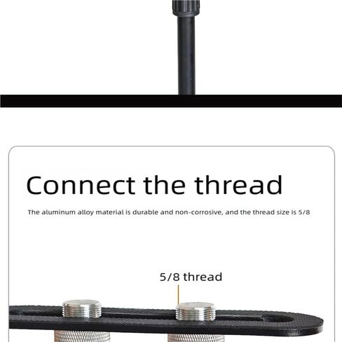 CH4 Mini 4 Mic Mount Bar with Standard 5/8-Inch Thread Suitable for Most Microphone Stands Boom Arms in Saudi Arabia