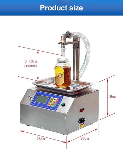 Automatic Honey Filling Machine,Gear Pump Digital Control Bottle Filling Machine,Quick Fill,for Viscous Liquid in Saudi Arabia