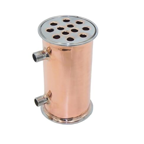 4"102mm OD119mm Copper Condenser, Dephlegmator, Reflux, Distiller Condenser. 200mm, 12 Pipes in Saudi Arabia