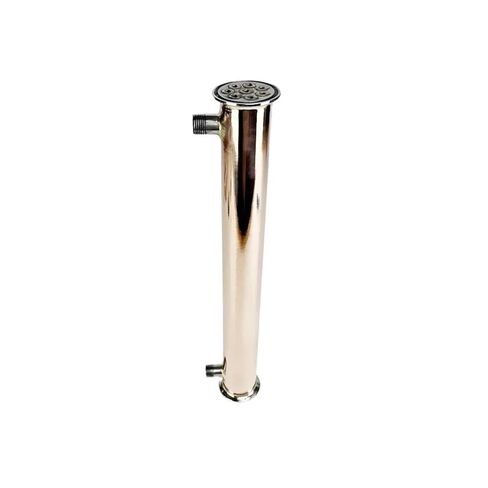 2" 51mm(OD64mm) Copper Distiller Condenser for Distillation, Reflux,Dephlegmator with 1/2" Male Tread,Length 450mm in Saudi Arabia